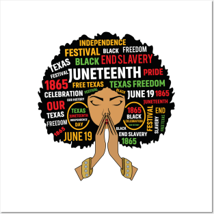 Juneteenth Is My IndependenceJuneteent Day Black Women Posters and Art